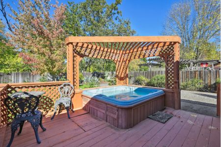 Deck with Hot Tub